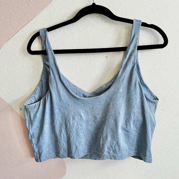 Offline By Aerie Women's Real Me Least Support Sports Bra‎ Blue XXL - Picture 2 of 6